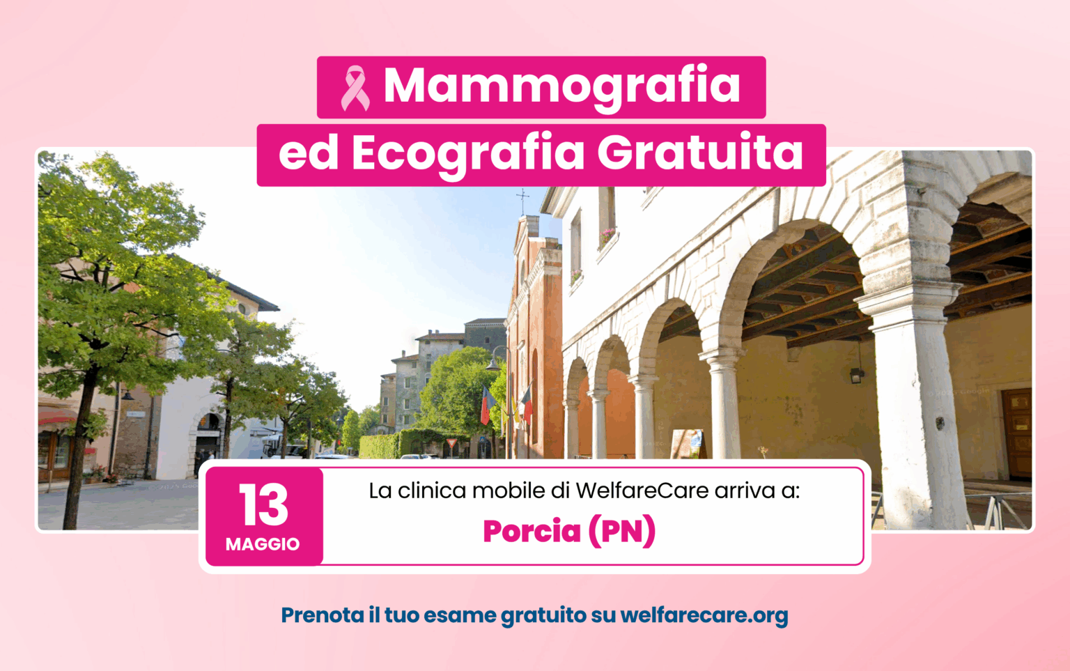 Un nuovo appuntamento con la prevenzione. Mercoledì 13 maggio 2026 – Porcia (PN)