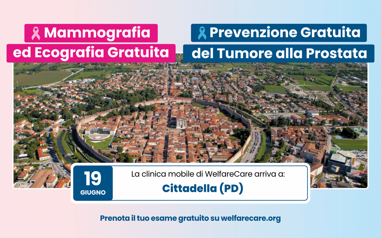 Un nuovo appuntamento con la prevenzione. Venerdì 19 giugno 2026 – Cittadella (PD)