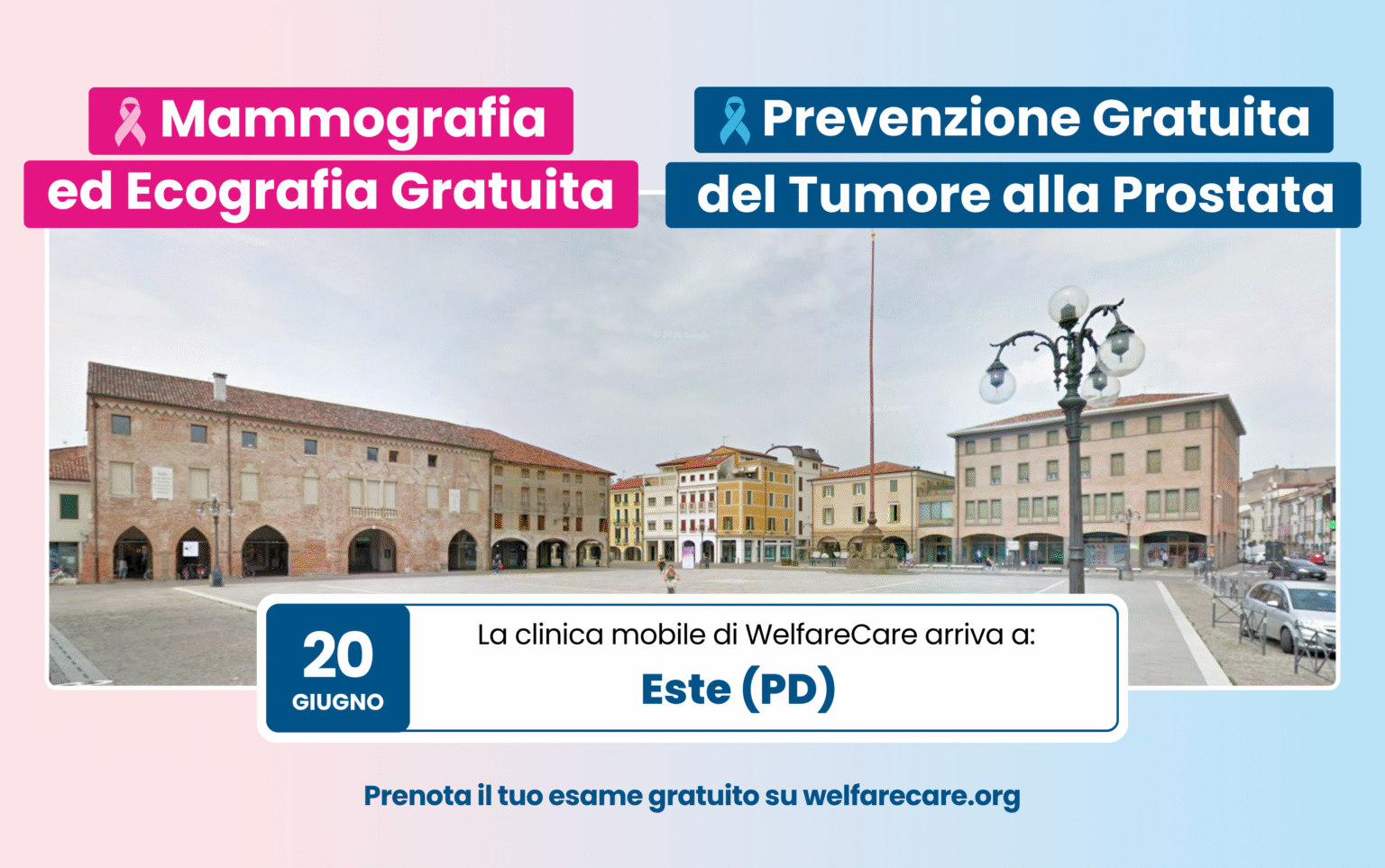 Un nuovo appuntamento con la prevenzione. Sabato 20 giugno 2026 – Este (PD)