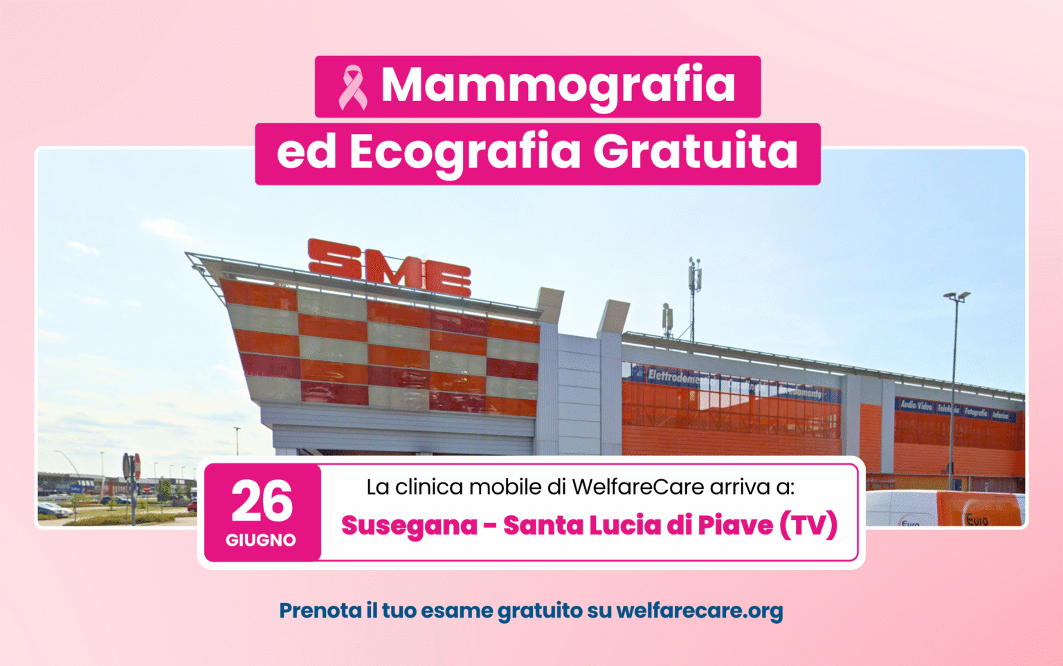 Un nuovo appuntamento con la prevenzione. Venerdì 26 giugno 2026 – Susegana – Santa Lucia di Piave (TV)