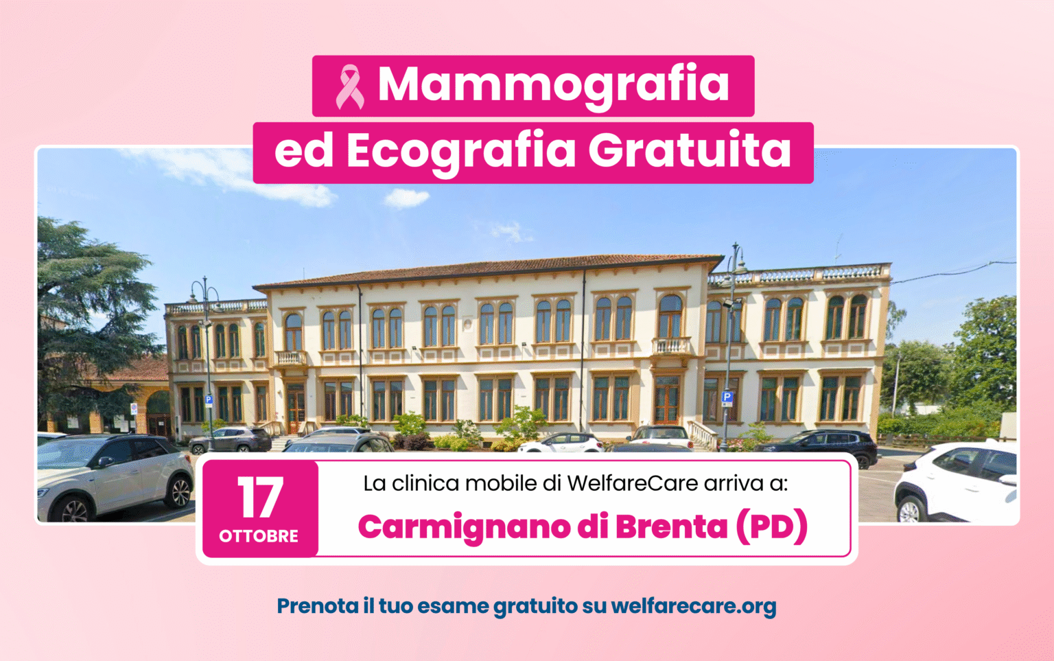 Un nuovo appuntamento con la prevenzione. Sabato 17 ottobre 2026 – Carmignano di Brenta (PD)